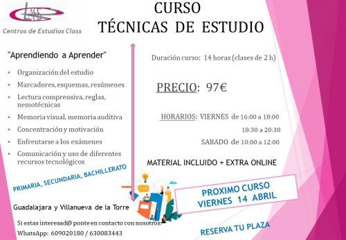 CURSO TECNICAS DE ESTUDIOS